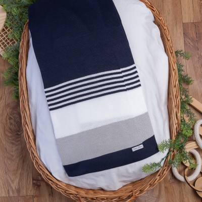  Saída de Maternidade Guilherme - Azul Marinho e Cinza